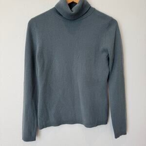 Garnet Hill 100% Cashmere Essentials Turtleneck Sweater Small